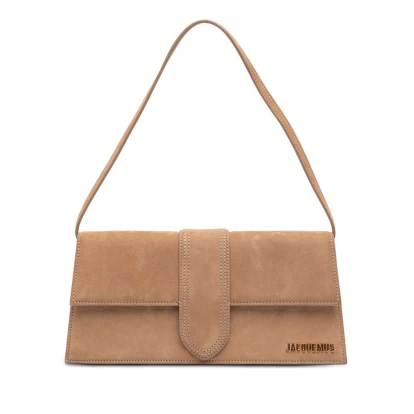 Jacquemus Suede Le Bambino Long Brown Leather Good condition - Front View