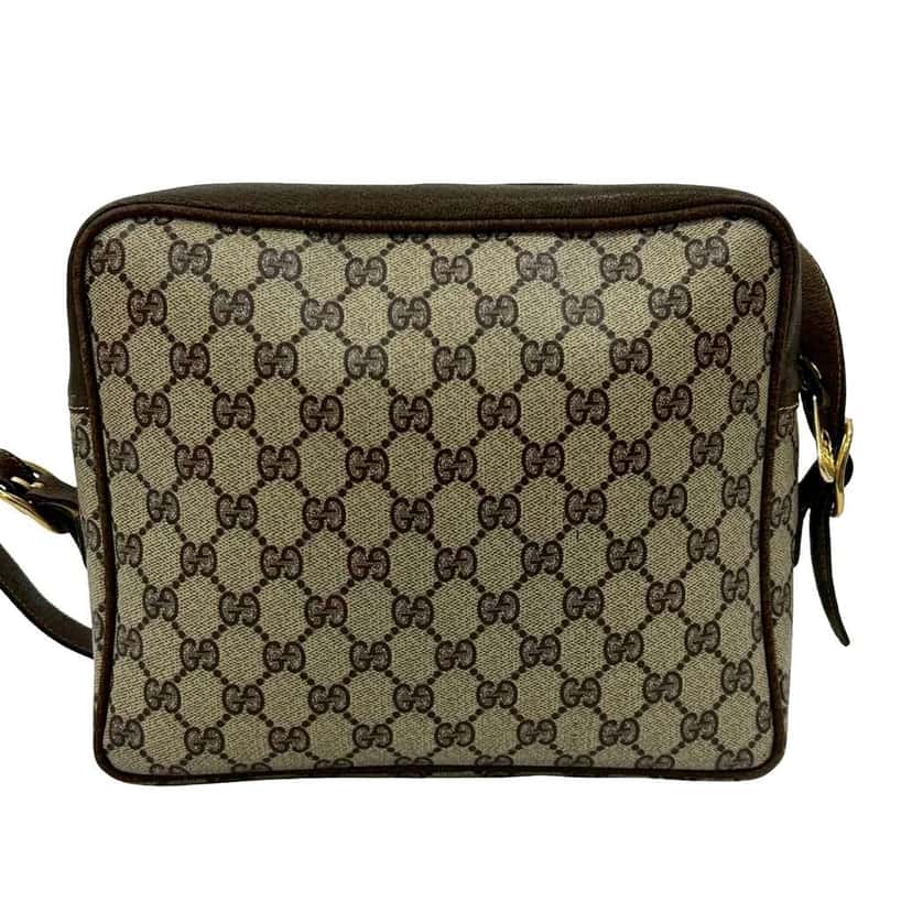 Gucci GG Supreme Crossbody Brown Canvas Very good condition - Back View