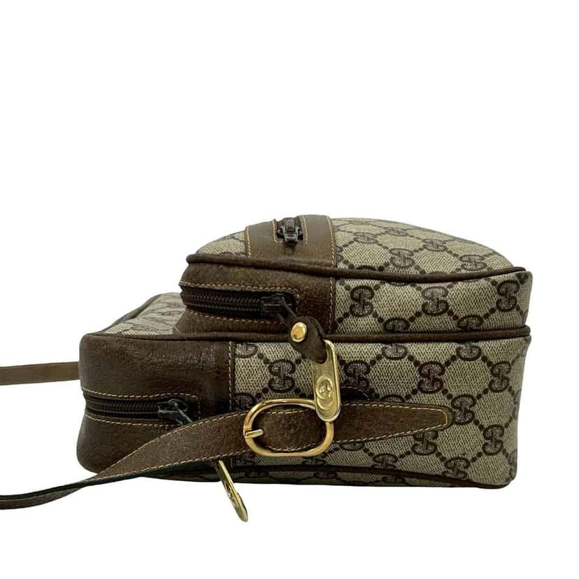 Gucci GG Supreme Crossbody Brown Canvas Very good condition - Model View