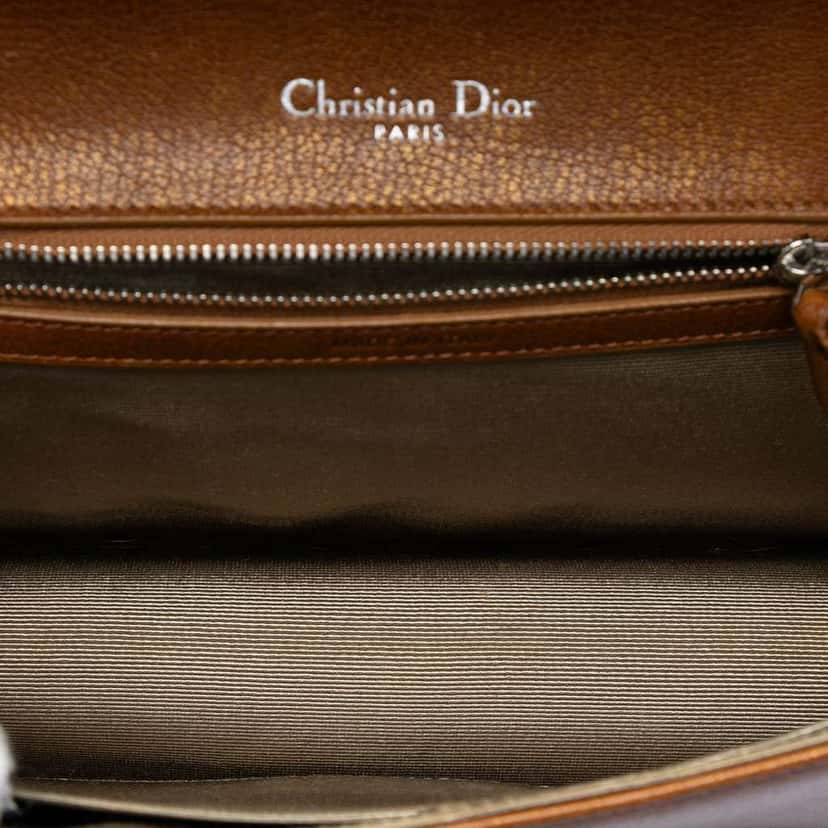 Dior Medium Goatskin Diorama Flap Brown Leather Very good condition - Model View