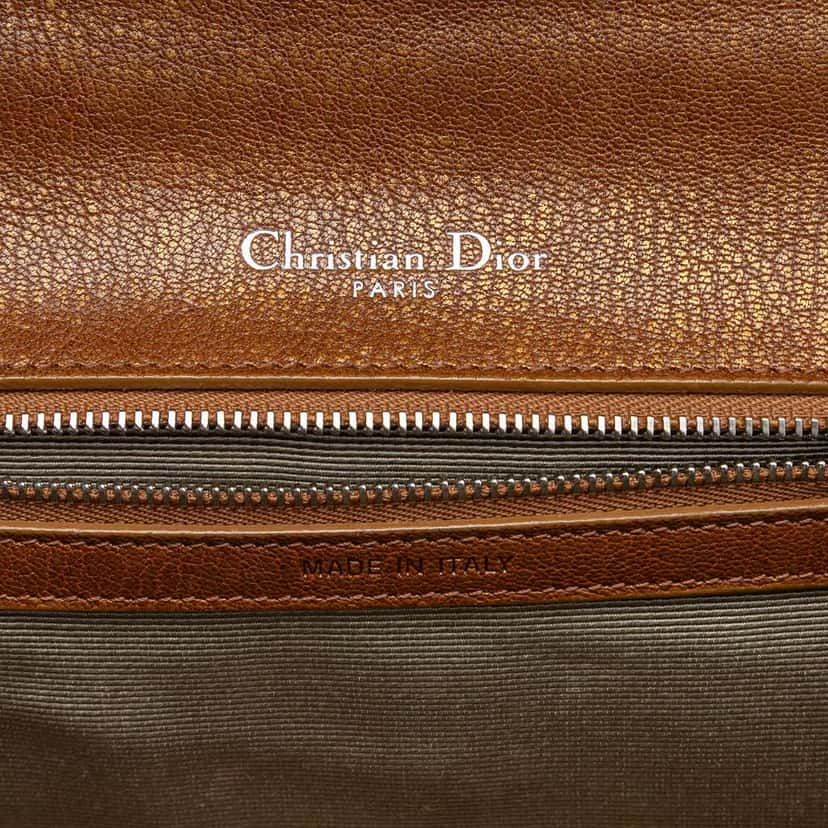 Dior Medium Goatskin Diorama Flap Brown Leather Very good condition - Box View