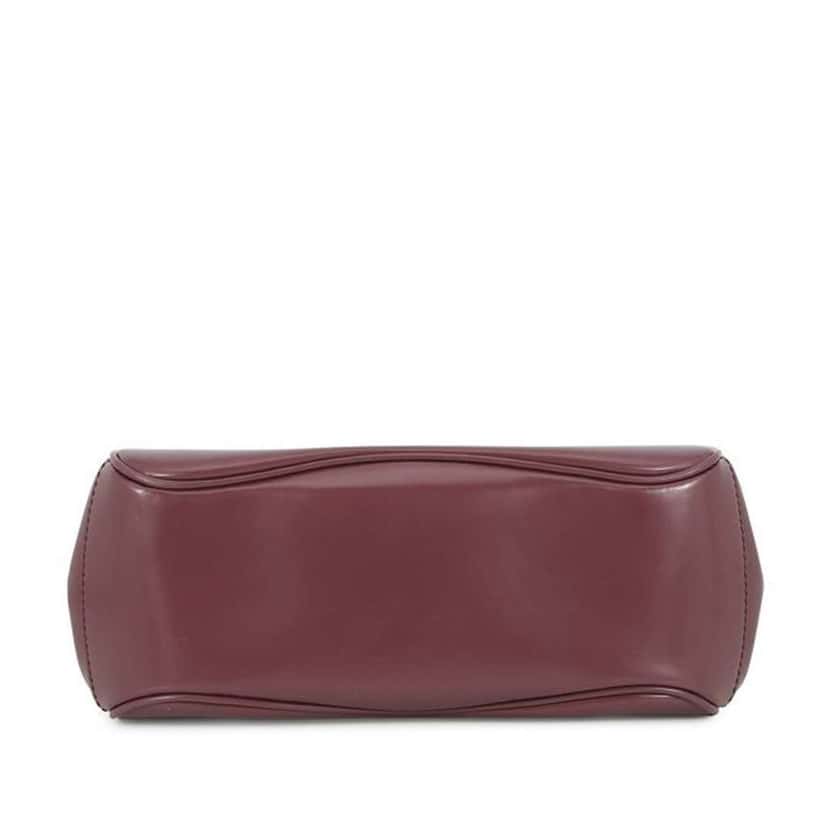 Gucci Smooth Calfskin Lady Lock Handbag Purple Leather Very good condition - Inside View