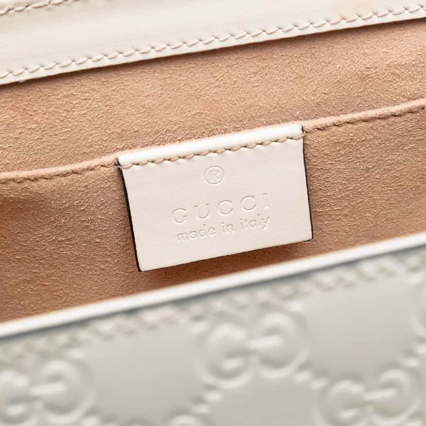 Gucci Small Guccissima Padlock Shoulder Bag Brown Leather Very good condition - Box View