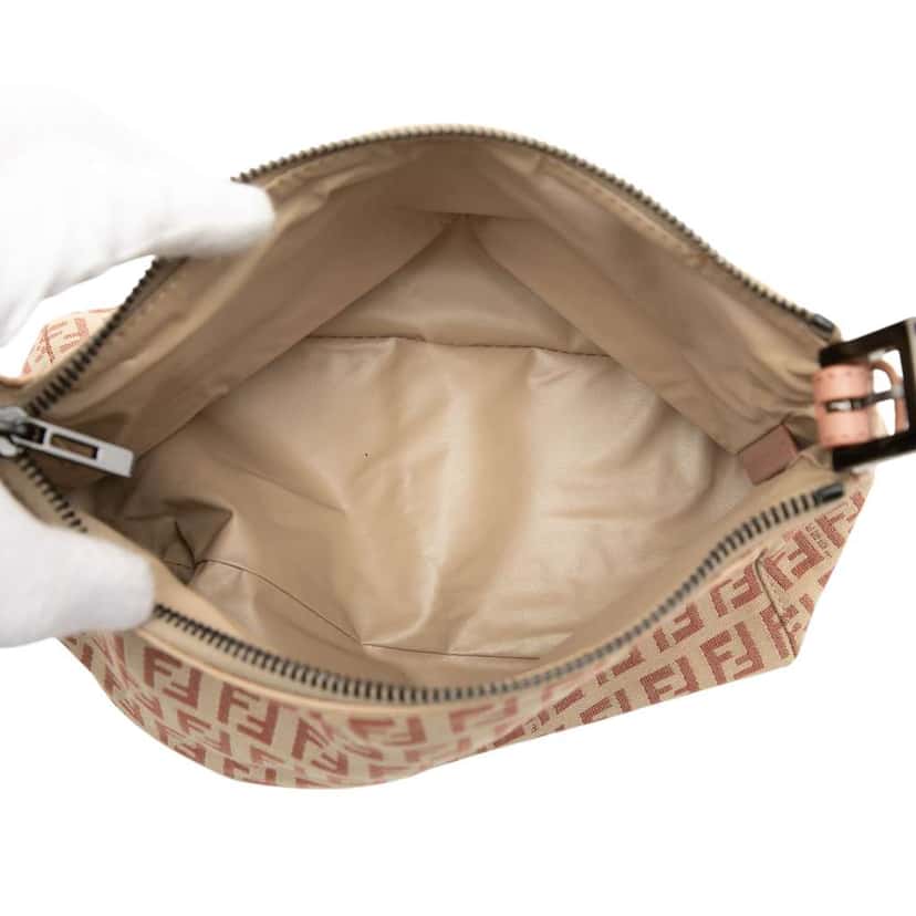 Fendi Zucchino Canvas Handbag Brown Canvas Very good condition - Model View