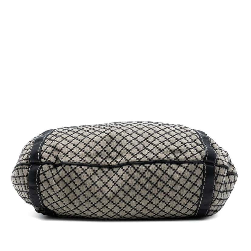 Gucci Diamante Canvas Crest Satchel Brown Canvas Very good condition - Inside View