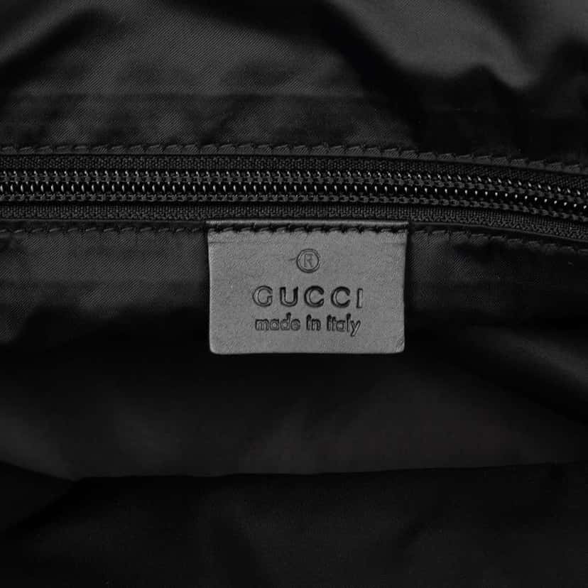 Gucci Diamante Nylon Web Tote Black Very good condition - Box View