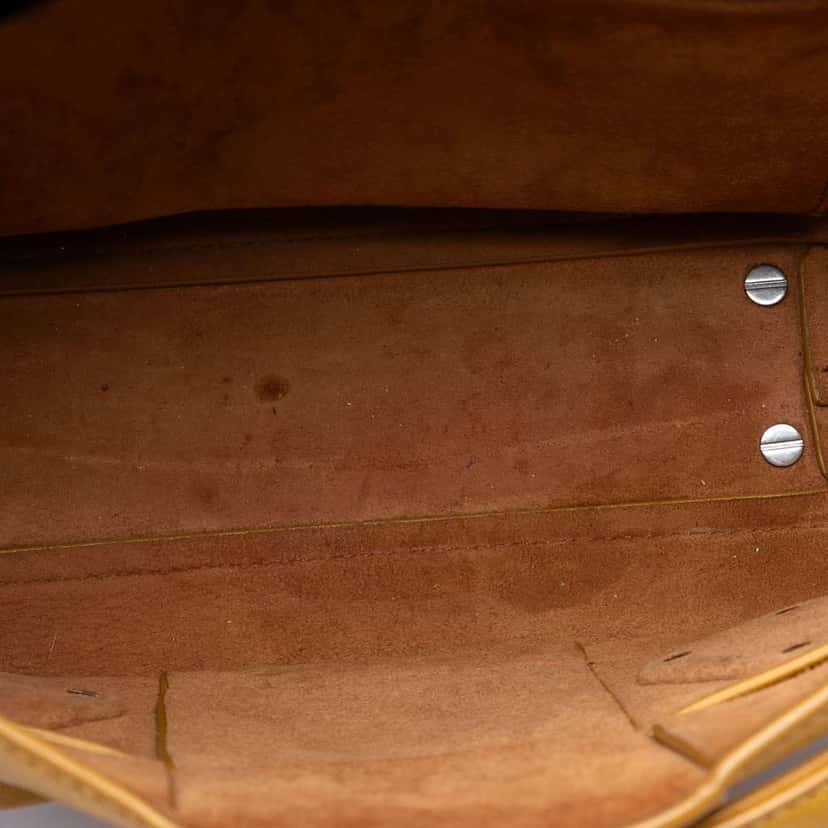 Bottega Veneta Small Goatskin Maxi Intrecciato Arco Satchel Yellow Leather Very good condition - Model View