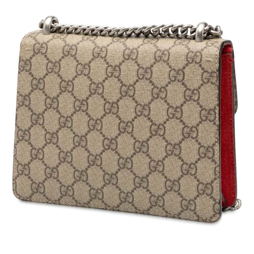 Gucci Small GG Supreme Dionysus Crossbody Brown Canvas Very good condition - Back View