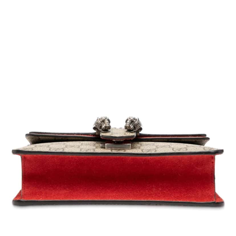 Gucci Small GG Supreme Dionysus Crossbody Brown Canvas Very good condition - Inside View