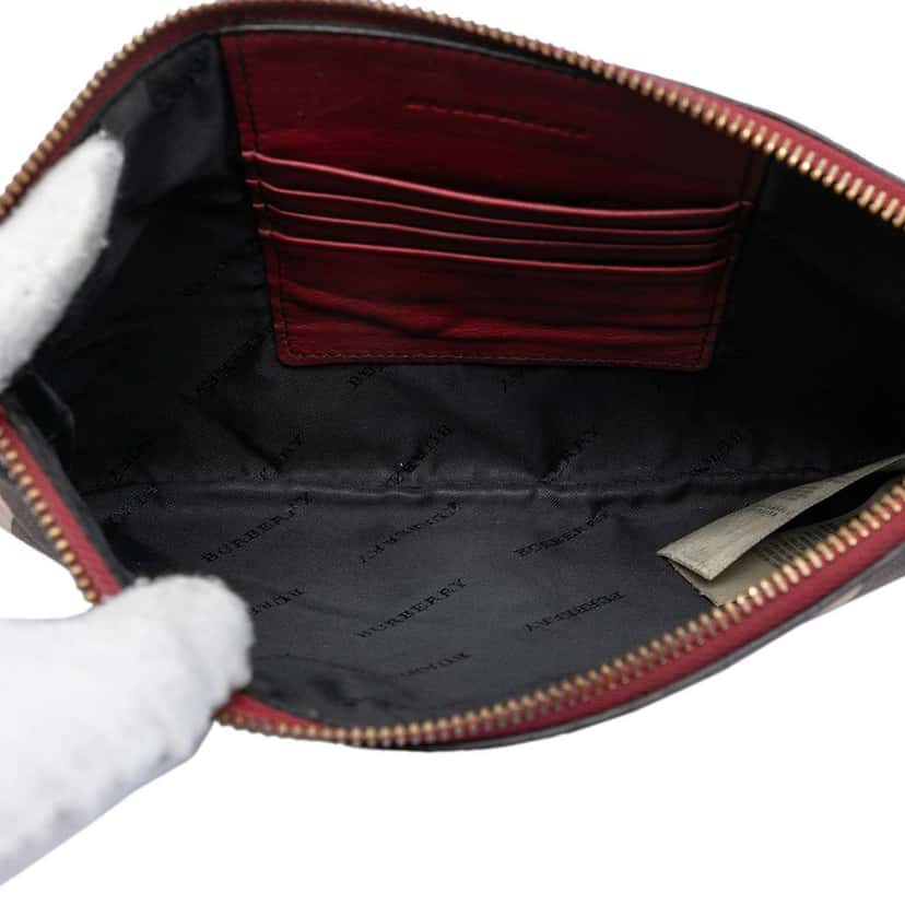 Burberry House Check Canvas Derby Peyton Crossbody Brown Canvas Very good condition - Model View