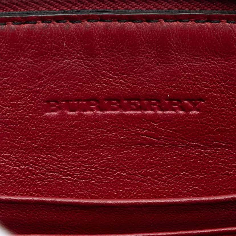 Burberry House Check Canvas Derby Peyton Crossbody Brown Canvas Very good condition - Box View