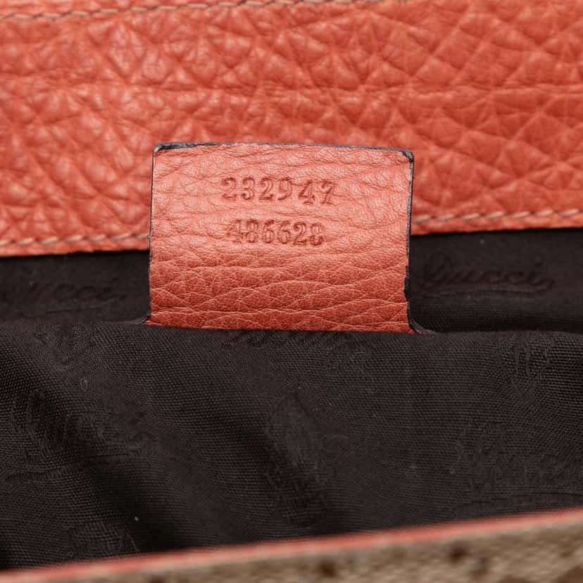 Gucci GG Canvas Bamboo Libeccio Tote Brown Canvas Very good condition - Box View