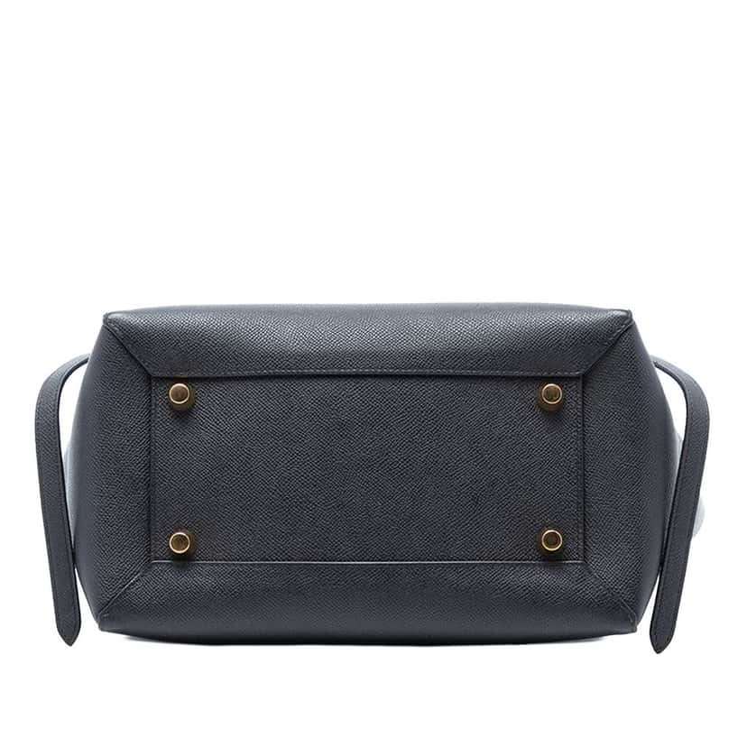 Celine Mini Grained Calfskin Belt Bag Black Leather Good condition - Inside View