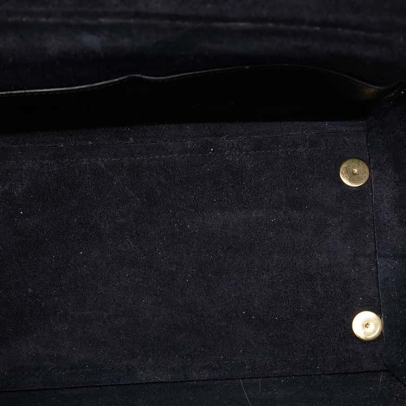 Celine Mini Grained Calfskin Belt Bag Black Leather Good condition - Model View