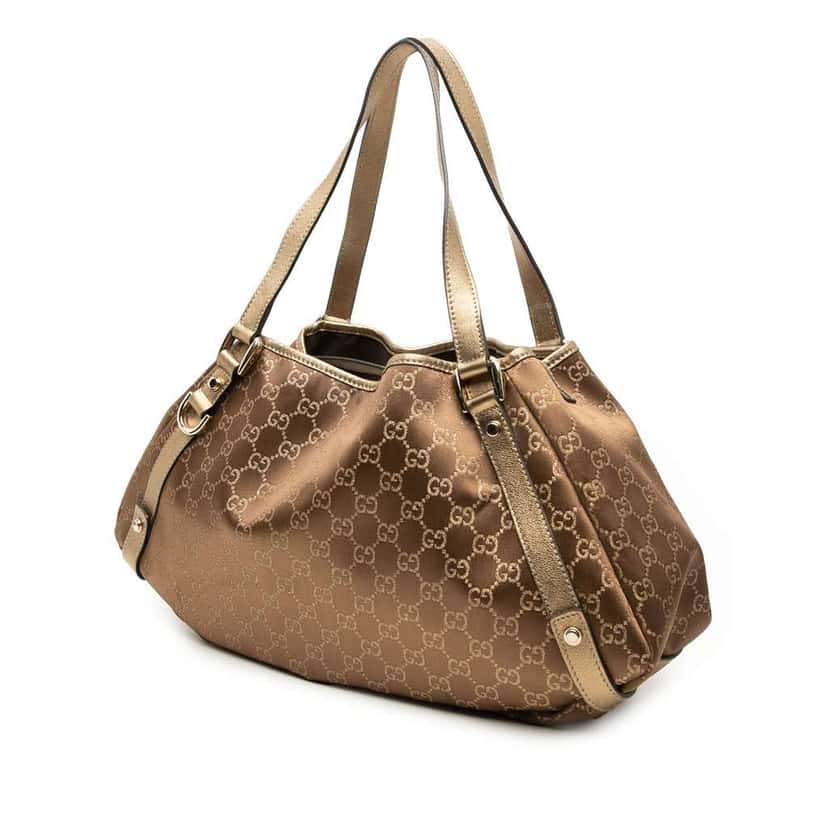 Gucci GG Canvas Abbey D Ring Tote Brown Canvas Good condition - Back View