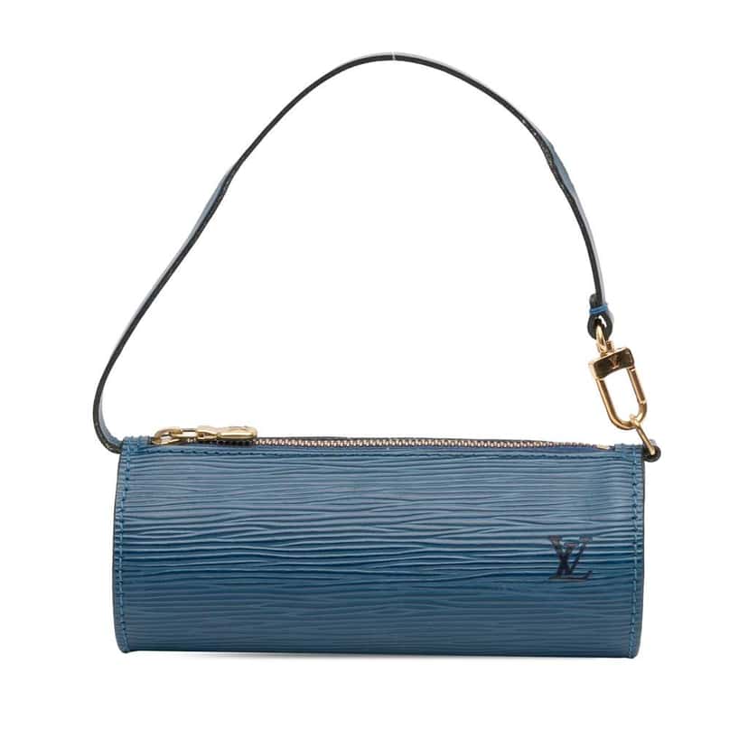 Louis Vuitton Epi Pochette Papillon Blue Leather Good condition - Front View