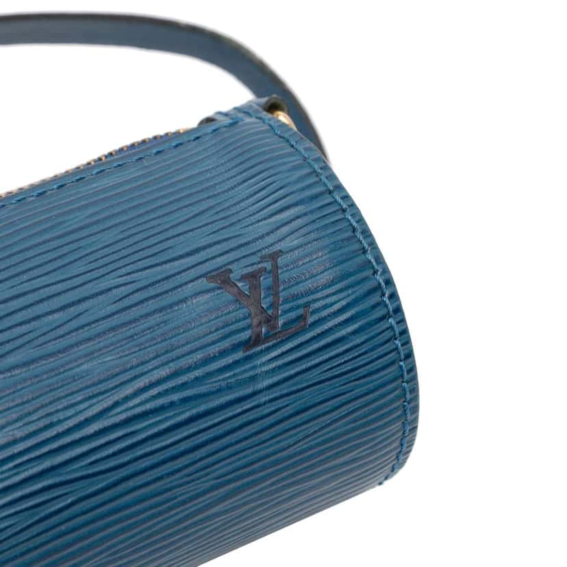 Louis Vuitton Epi Pochette Papillon Blue Leather Good condition - Box View