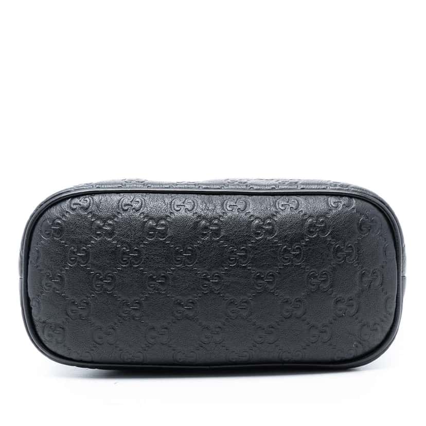 Gucci Mini Guccissima Dome Satchel Black Leather Very good condition - Inside View