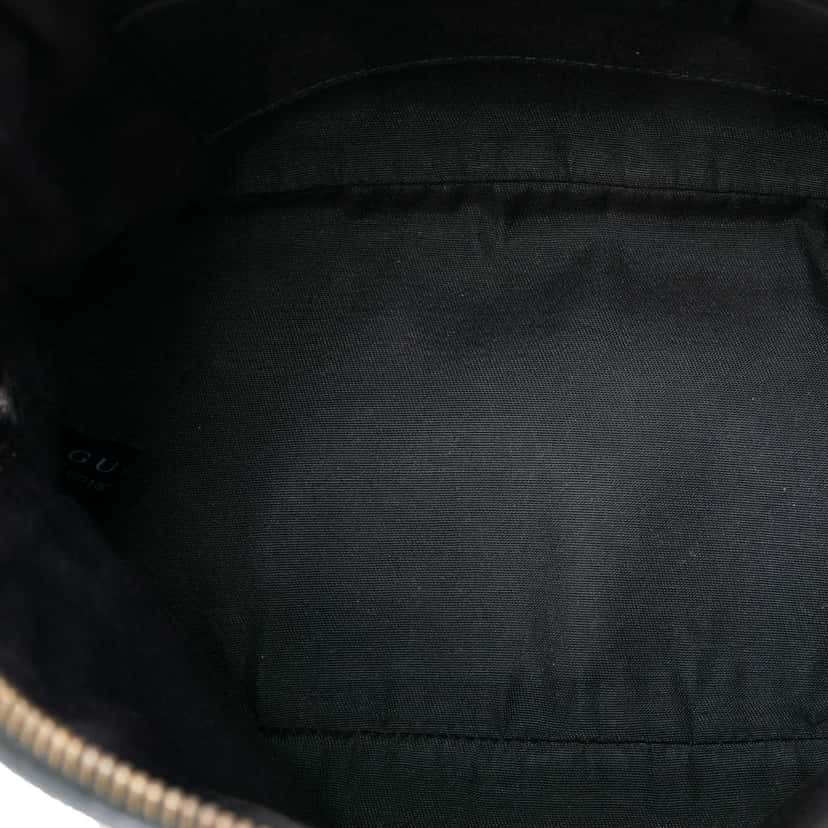 Gucci Mini Guccissima Dome Satchel Black Leather Very good condition - Model View