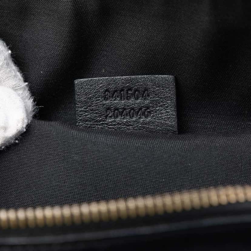 Gucci Mini Guccissima Dome Satchel Black Leather Very good condition - Box View