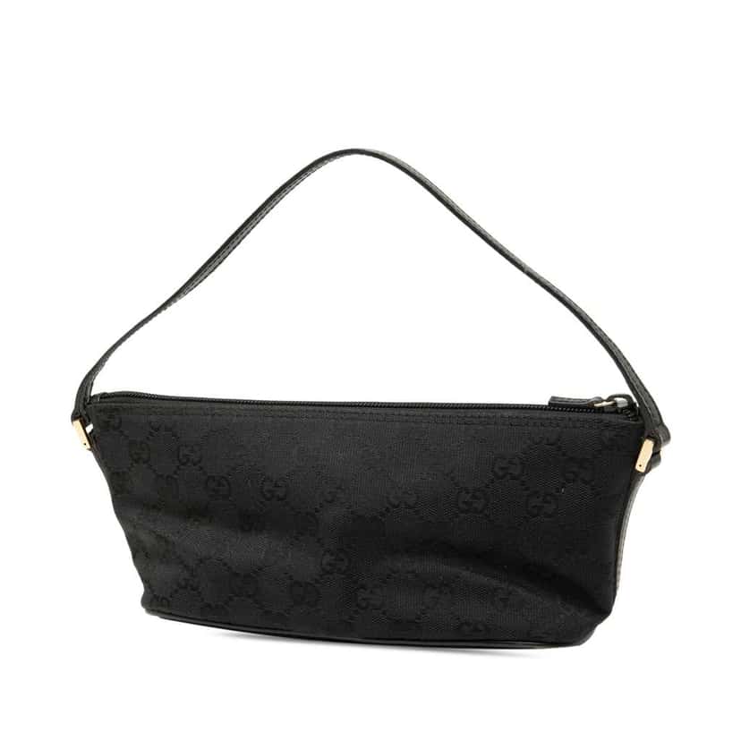 Gucci GG Canvas Boat Black Canvas Good condition - Back View