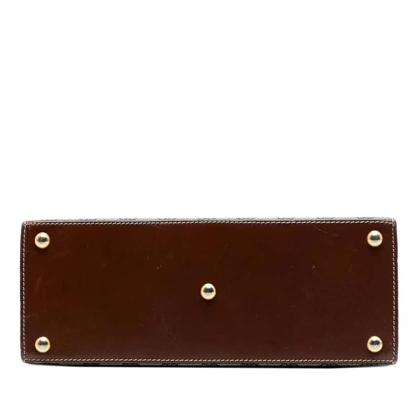 Gucci Small GG Supreme Padlock Satchel Brown Canvas Very good condition - Inside View