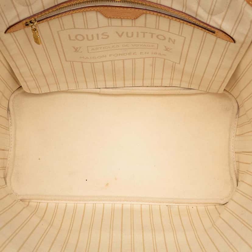Louis Vuitton Damier Azur Neverfull MM White Very good condition - Model View
