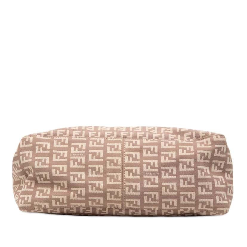 Fendi Zucchino Canvas Pochette Pink Canvas Good condition - Inside View