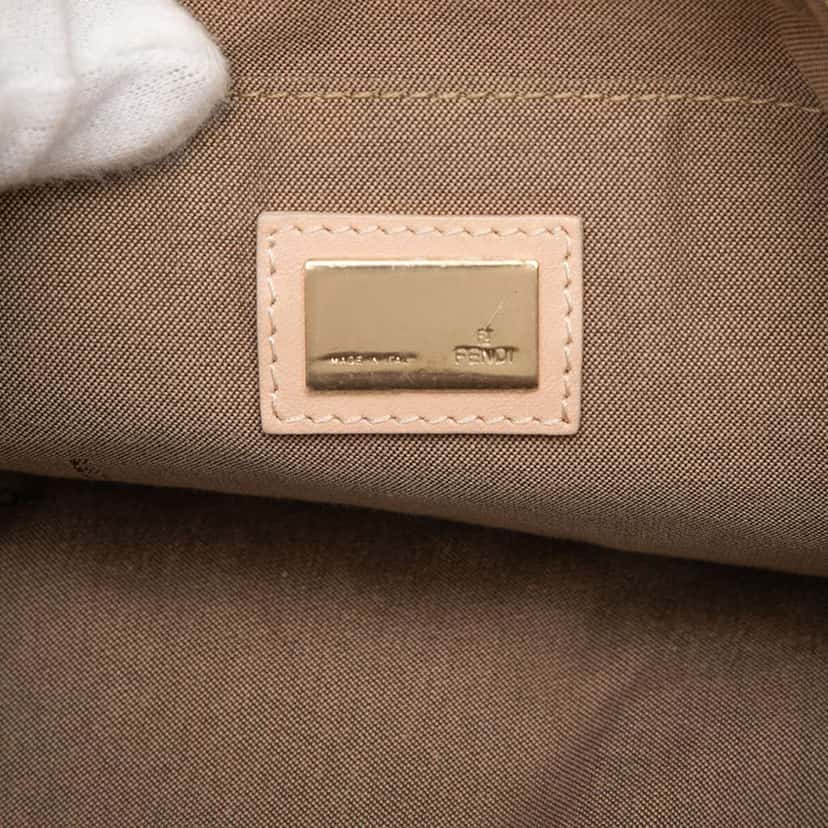 Fendi Zucchino Canvas Pochette Pink Canvas Good condition - Box View