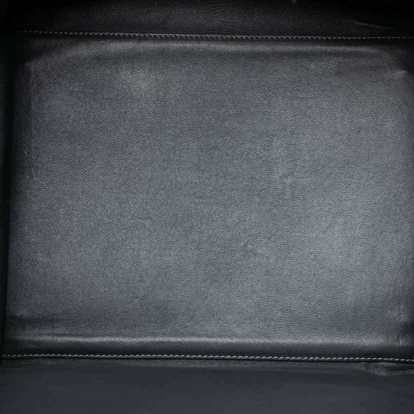 Celine Medium Croc Embossed Leather Luggage Phantom Tote Grey Leather Good condition - Model View