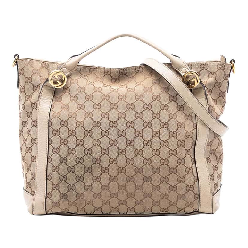 Gucci GG Canvas Miss GG Satchel Brown Canvas Very good condition - Front View