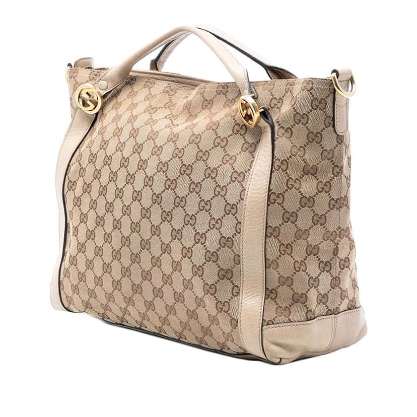 Gucci GG Canvas Miss GG Satchel Brown Canvas Very good condition - Back View