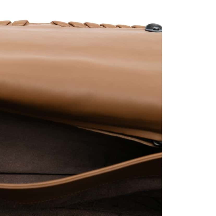 Bottega Veneta Medium Nappa Intrecciato Olimpia Shoulder Bag Brown Leather Very good condition - Model View