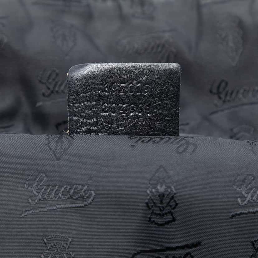 Gucci Large Patent Hysteria Satchel Black Leather Very good condition - Box View