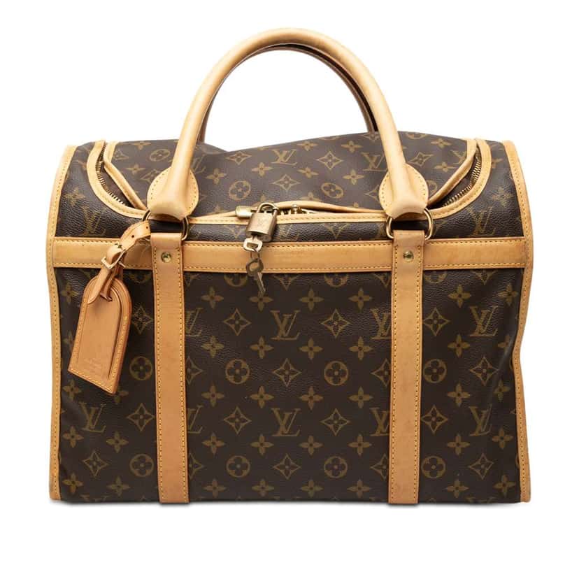 Louis Vuitton Monogram Sac Chien Pet Carrier 40 Brown Very good condition - Front View