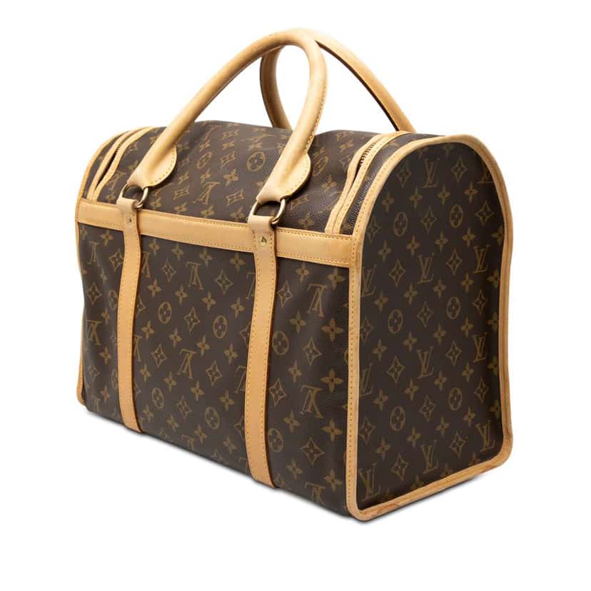 Louis Vuitton Monogram Sac Chien Pet Carrier 40 Brown Very good condition - Back View