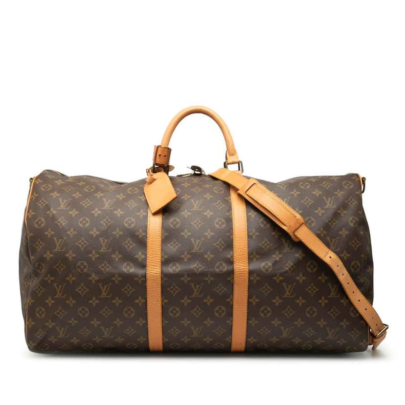 Louis Vuitton Monogram Keepall Bandouliere 60 Brown Very good condition - Front View