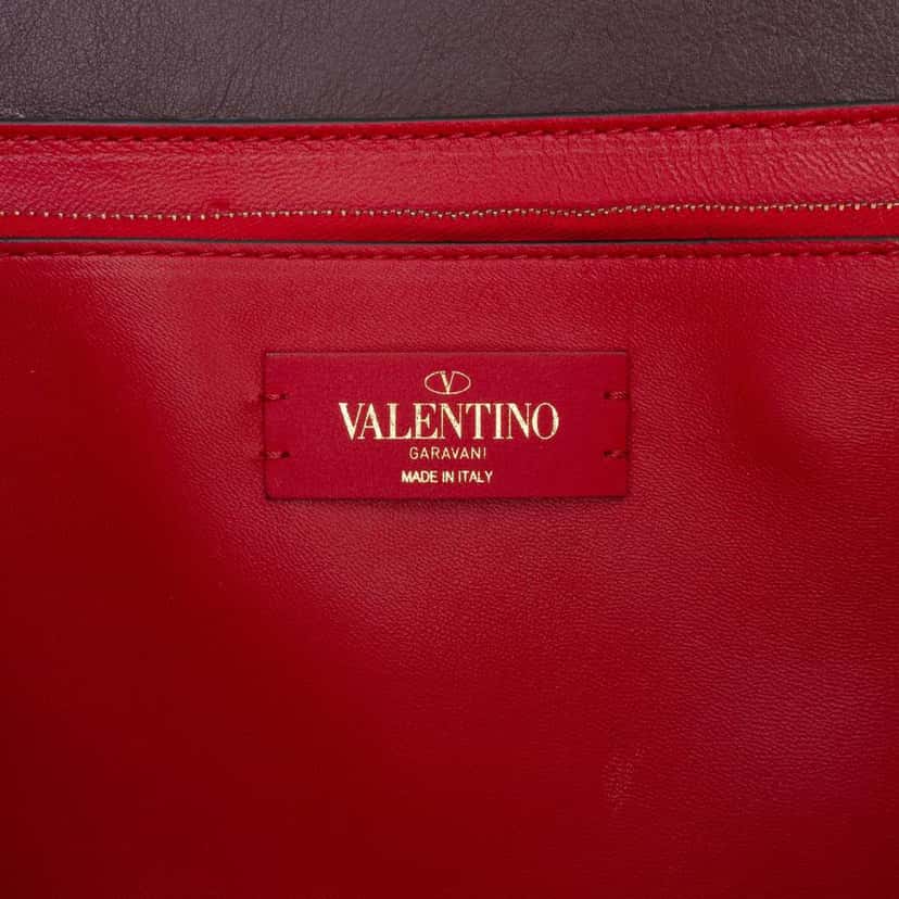 Valentino Leather Vlogo Fillme Tote Brown Leather Good condition - Box View