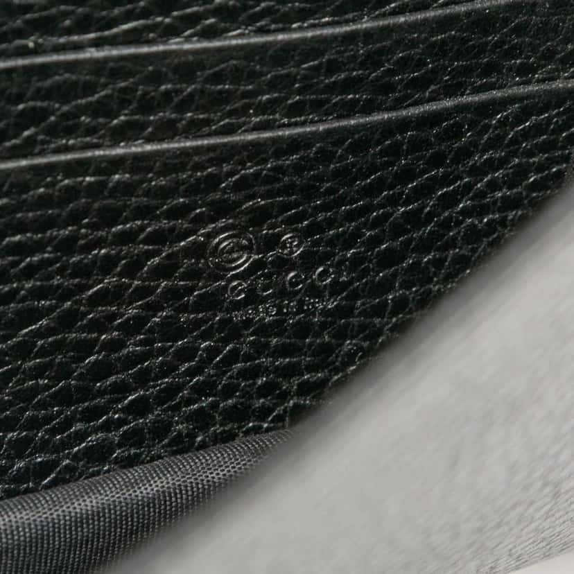 Gucci Leather Interlocking G Dollar Wallet on Chain Black Leather Very good condition - Box View