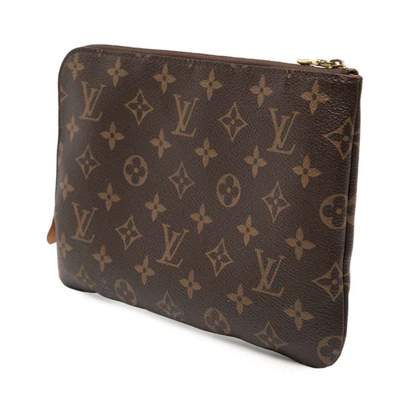 Louis Vuitton Monogram Etui Voyageur PM Brown Very good condition - Back View