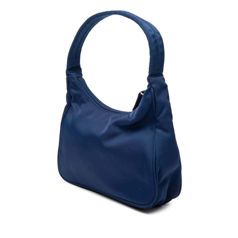 Prada Mini Tessuto Sport Shoulder Bag Blue Very good condition - Back View