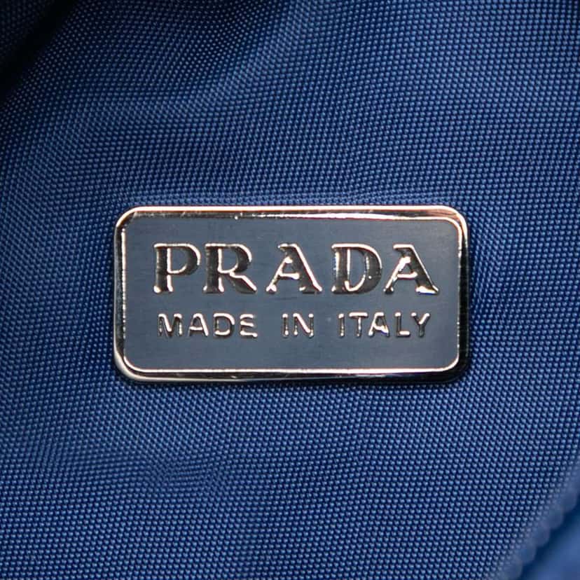 Prada Mini Tessuto Sport Shoulder Bag Blue Very good condition - Box View