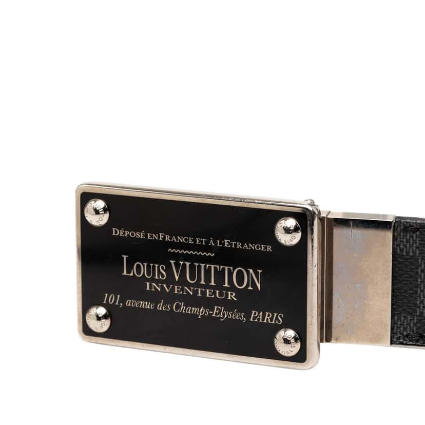 Louis Vuitton Damier Graphite Ceinture Inventeur Belt Black Very good condition - Model View