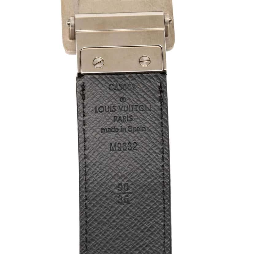 Louis Vuitton Damier Graphite Ceinture Inventeur Belt Black Very good condition - Box View
