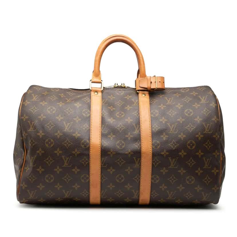 Louis Vuitton Monogram Keepall 45 Brown Fair condition - Front View