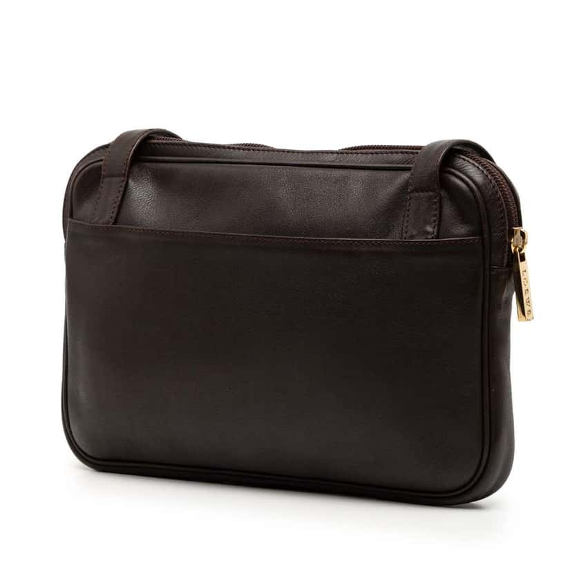 Loewe Suede Anagram Crossbody Brown Leather Good condition - Back View