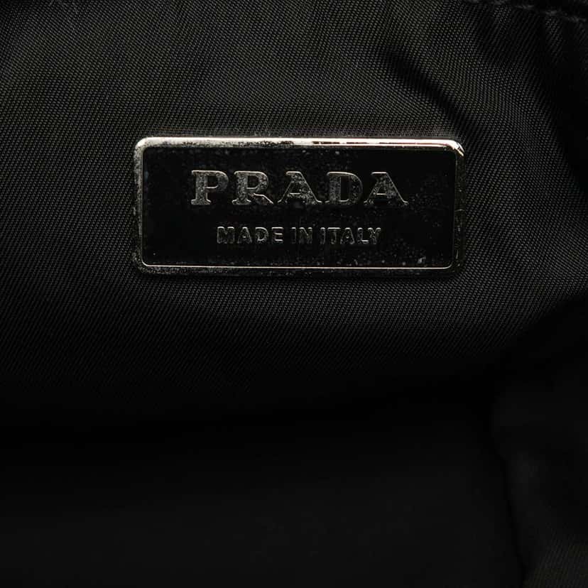 Prada Tessuto Multi Pocket Belt Bag Black Good condition - Box View