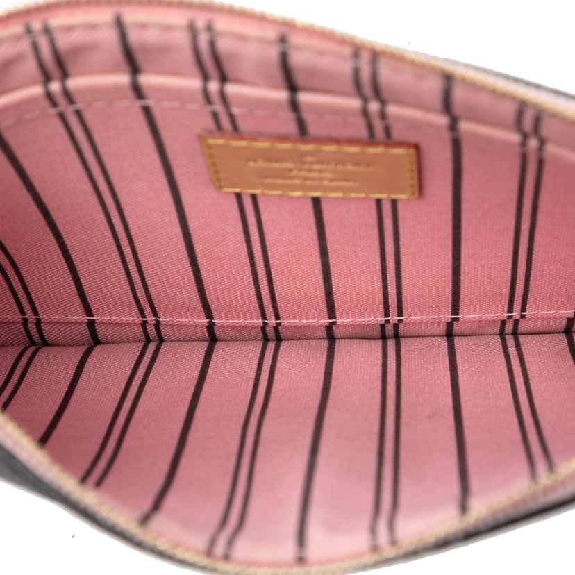Louis Vuitton Monogram Neverfull Pouch Brown Very good condition - Model View