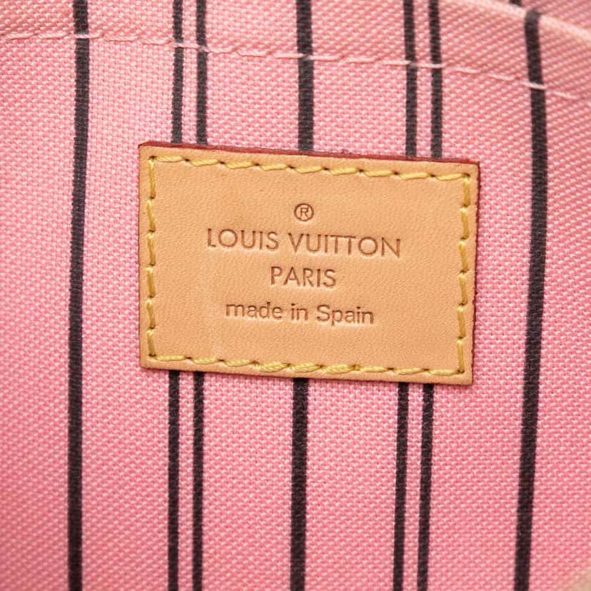 Louis Vuitton Monogram Neverfull Pouch Brown Very good condition - Box View