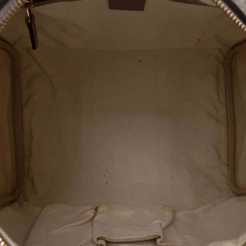 Gucci Medium GG Canvas Web Joy Boston Bag Brown Canvas Very good condition - Model View